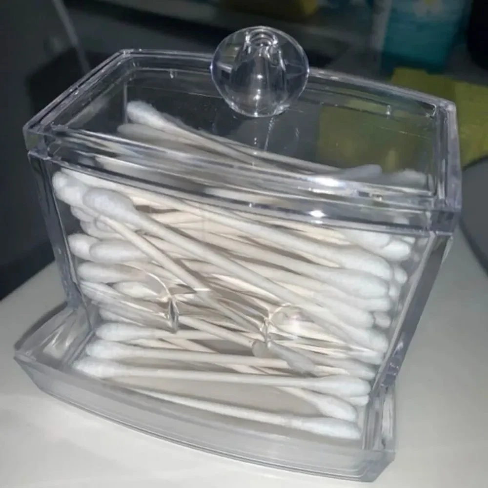 Acrylic Cotton Swab Storage Box